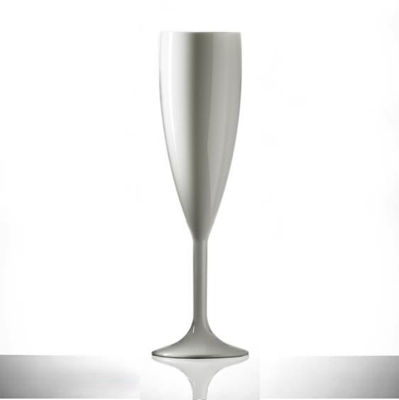 141-1WH NS - Elite Premium 6.6oz Flute White NS - Case 12 - 141-1WH NS