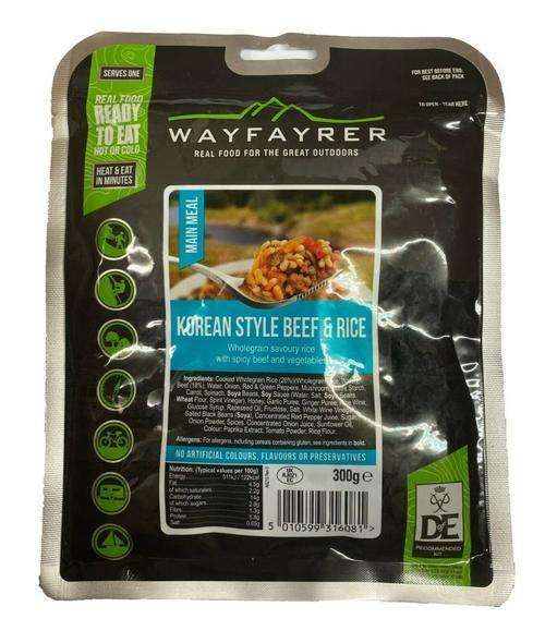 wayfayrer korean style beef & rice army mre camping food