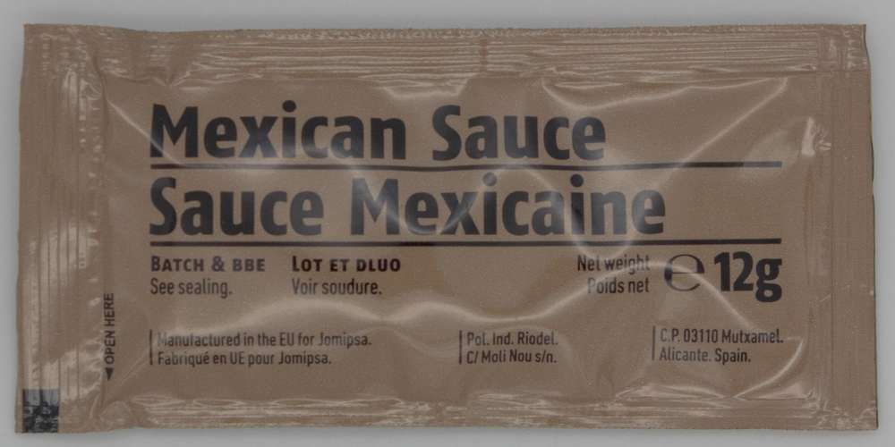 Mexican Sauce Ration Pack Extras Army