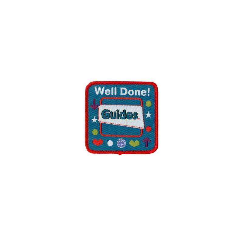 Guide Woven Badge Well Done - Girl Guiding