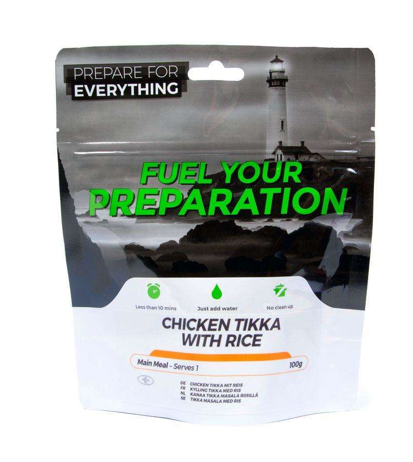 Fuel Your Preparation chicken tikka & rice camping outdoor meal