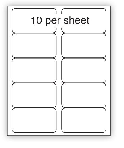 ULL10REM - A4 Label White Removable 99x57mm 10 up (100 Sheets)