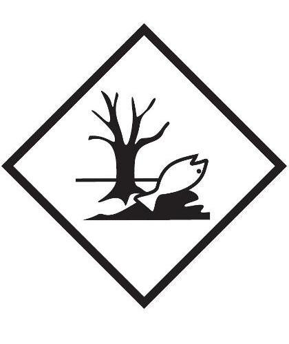 HZ1021 - Hazard Label "POLLUTANT" 100x100mm (250 Labels per Roll)