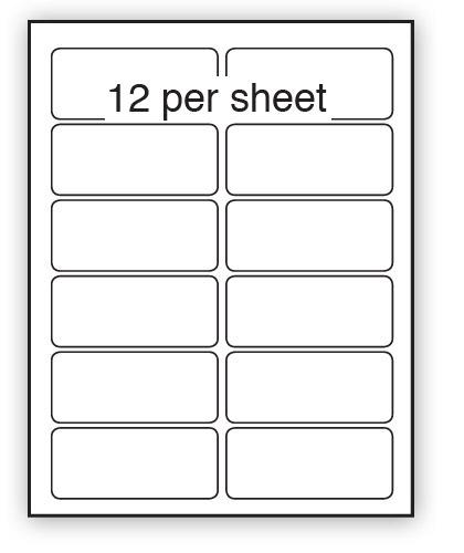 P96.45REM - A4 Label White Removable 96x45mm 12 up (200 Sheets)