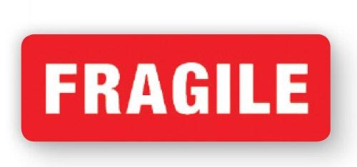 VL89FR - Parcel Label "FRAGILE" 89x32mm (1000 Labels per Roll)