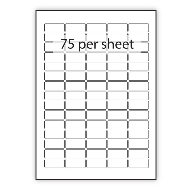 PCL3716BLREM - A4 Label Blue Removable 37x16mm 75 up (200 Sheets)
