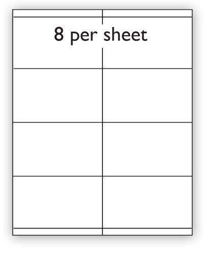CLI8REM - A4 Label White Removable 105x70mm 8 up (100 Sheets)