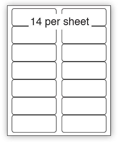 ULL14BREM - A4 Label White Removable 99x38.1mm 14 up (500 Sheets)