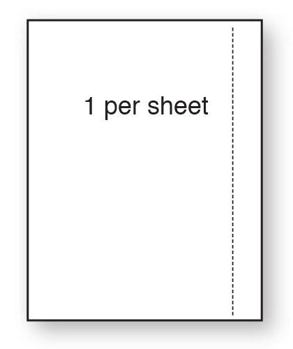 CLO1BSMWPE - A4 Label Matt White Polyethylene 210x297mm 1 up (100 Sheets)