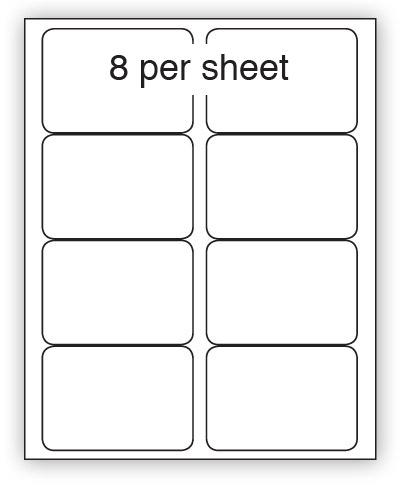 ULL8REM - A4 Label White Removable 99x68mm 8 up (100 Sheets)