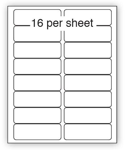 ULL16REM - A4 Label White Removable 99x34mm 16 up (100 Sheets)