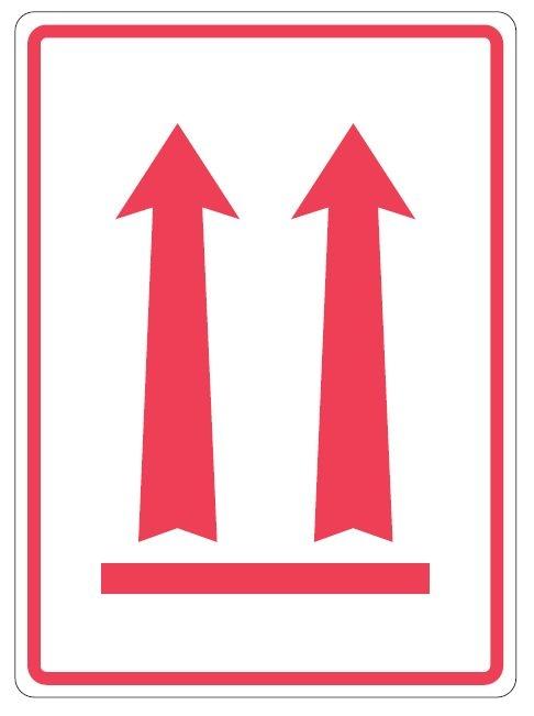 VL108AR - Parcel Label "ARROWS UNDERLINED" 108x79mm (500 Labels per Roll)