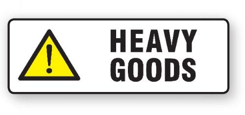 VL148HG - Parcel Label "HEAVY GOODS" 148x50mm (500 Labels per Roll)
