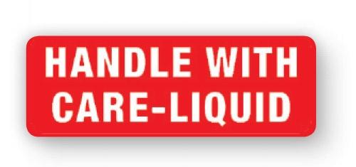 VL89LQ - Parcel Label "LIQUID" 89x32mm (1000 Labels per Roll)