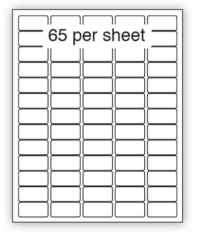 ULL65REM - A4 Label White Removable 38x21.2mm 65 up (100 Sheets)