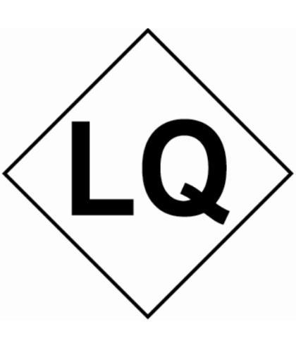 HZ1010 - Hazard Label "LQ" 100x100mm (250 Labels per Roll)