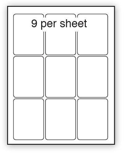 P63.88REM - A4 Label White Removable 63x88mm 9 up (200 Sheets)