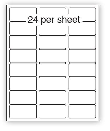 ULL24REM - A4 Label White Removable 64x34mm 24 up (100 Sheets)