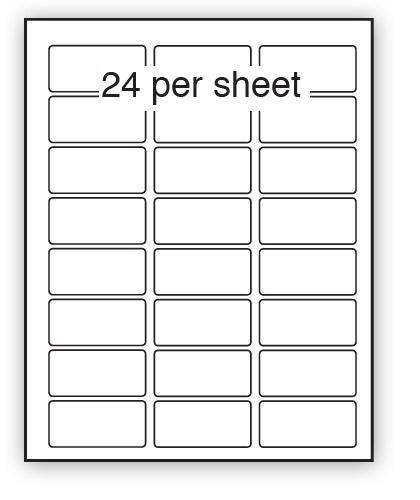 P62.33REM - A4 Label White Removable 62x33mm 24 up (200 Sheets)