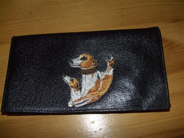 Leather paper money and credit card wallet