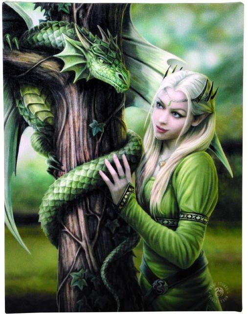 Anne Stokes Kindred Spirits Dragon Card Blank Greeting Card 