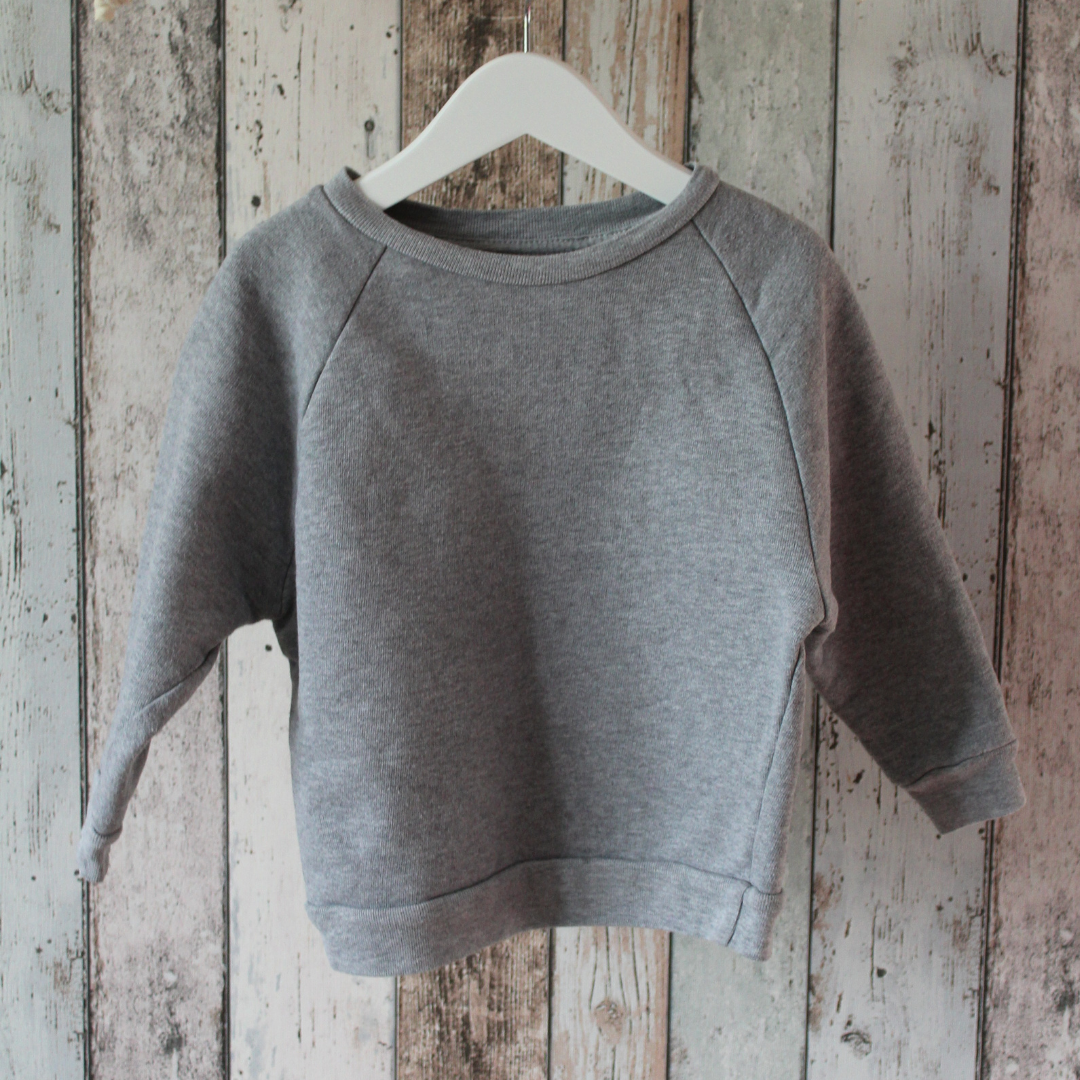 KIT Clothing organic cotton sweatshirt grey marl preloved 2-3 years