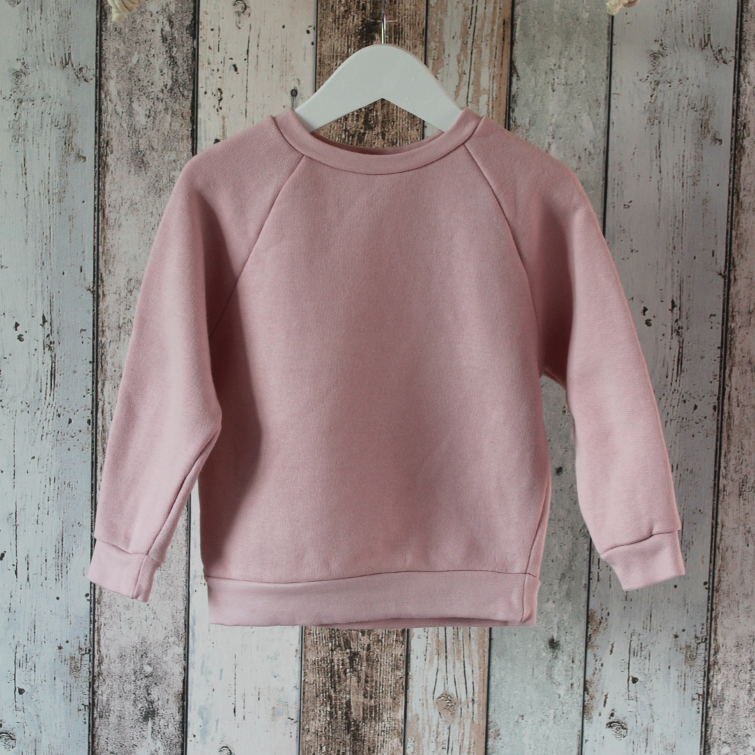KIT Clothing preloved organic cotton sweatshirt blush 2-3 years