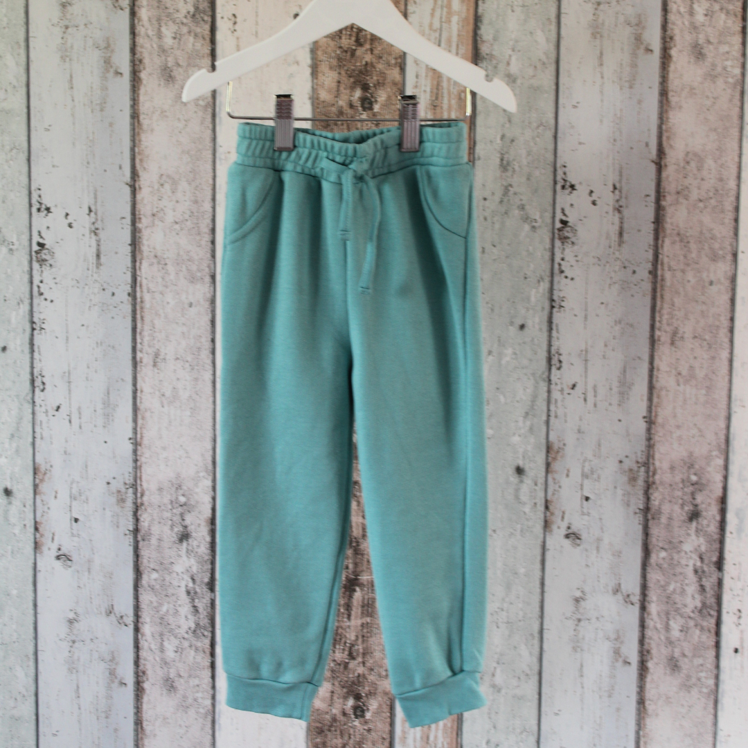 KIT Clothing preloved joggers seafoam 2-3 yeards
