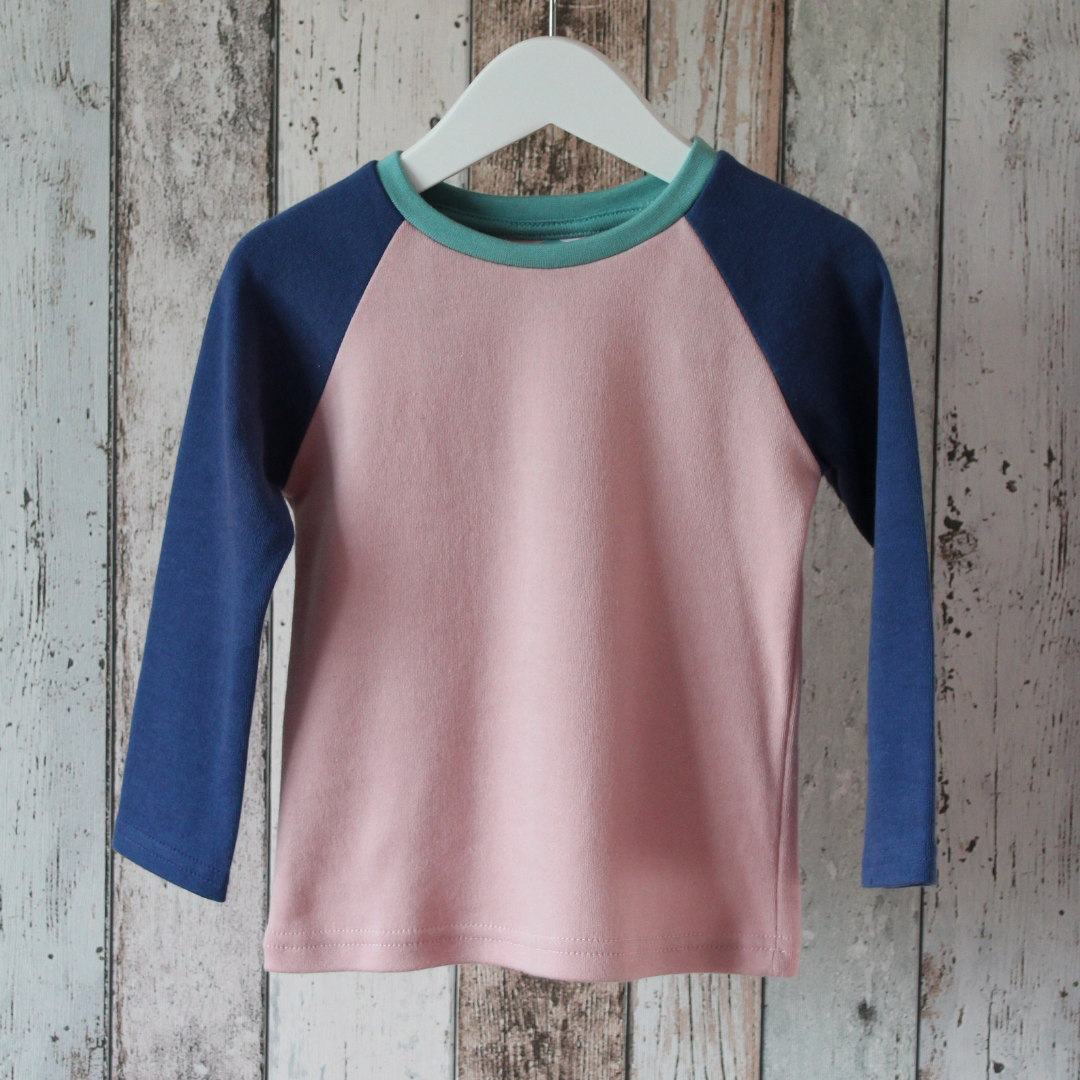 KIT Clothing Blush Pink Long Sleeve T-Shirt Preloved 18-24 Months