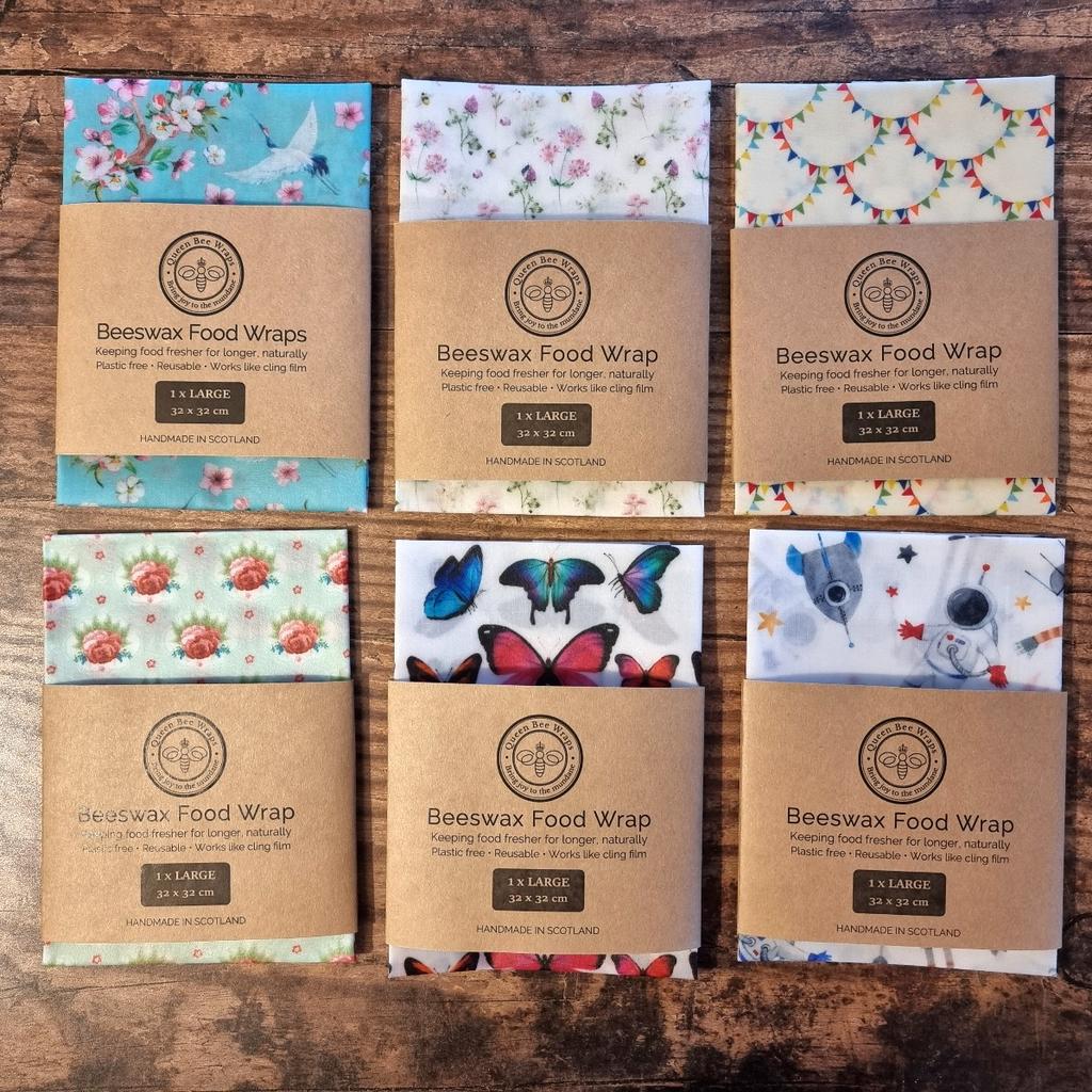 New lower price for large beeswax wraps