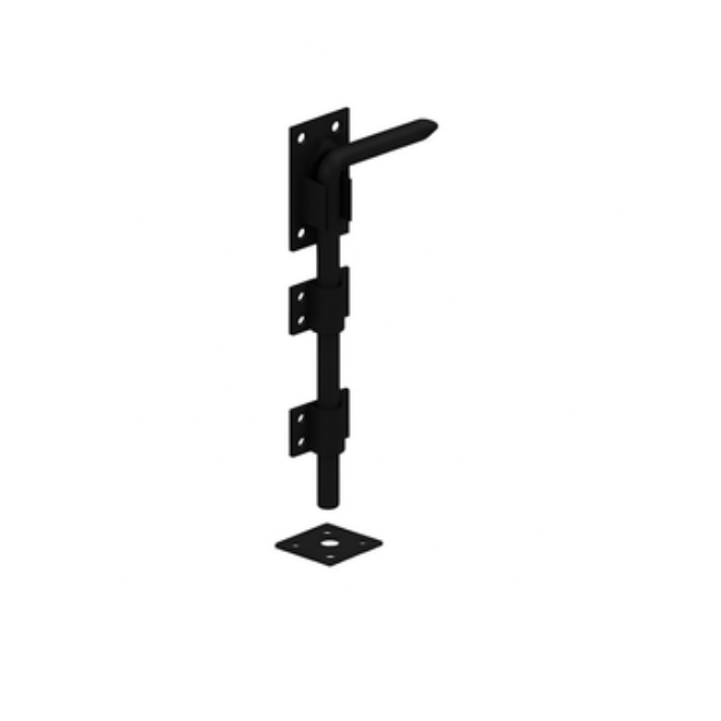 Garage Door Drop Bolt Black