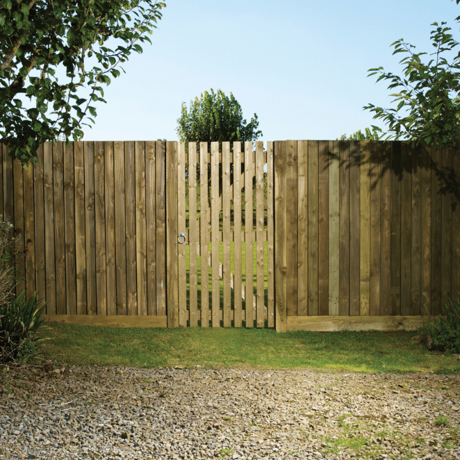 Flat top orchard gate