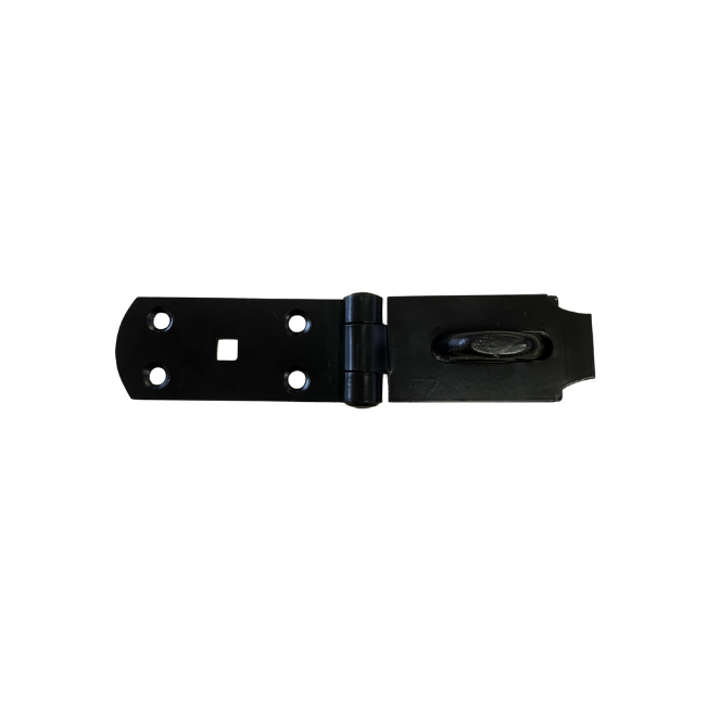 Heavy Duty Hasp & Staple 200mm black
