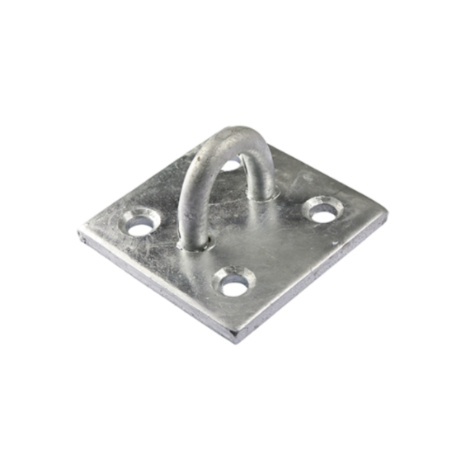 Staple on plate