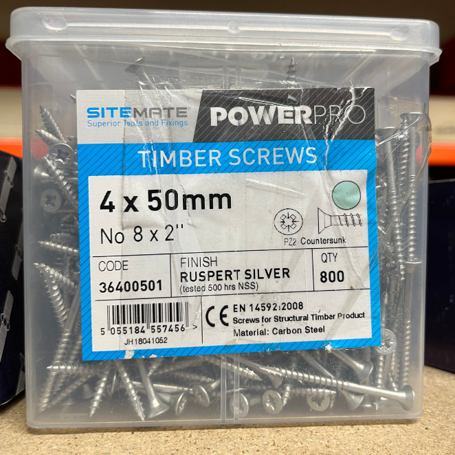 box of timber screws