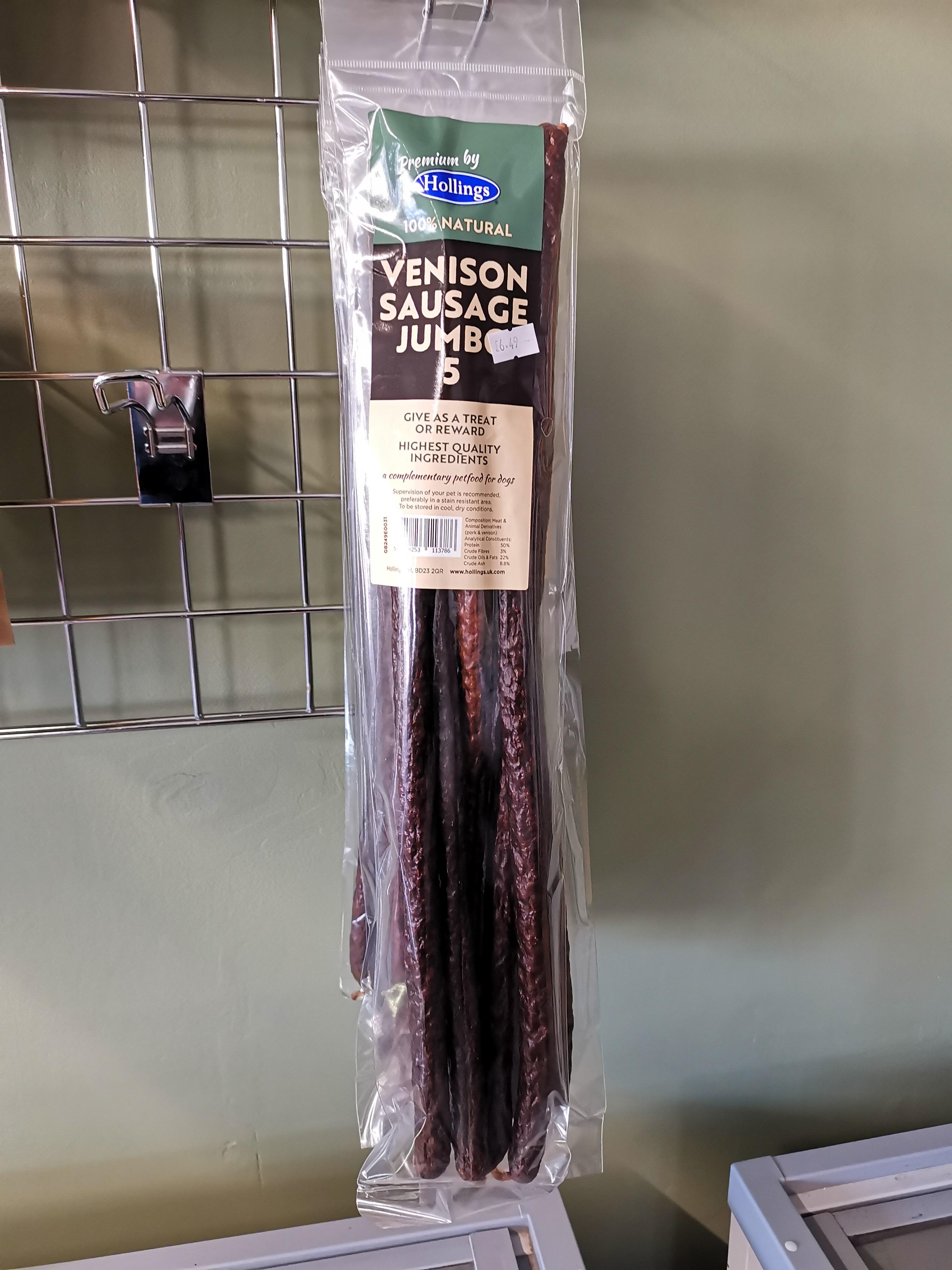 hollings venison sausage jumbo 5