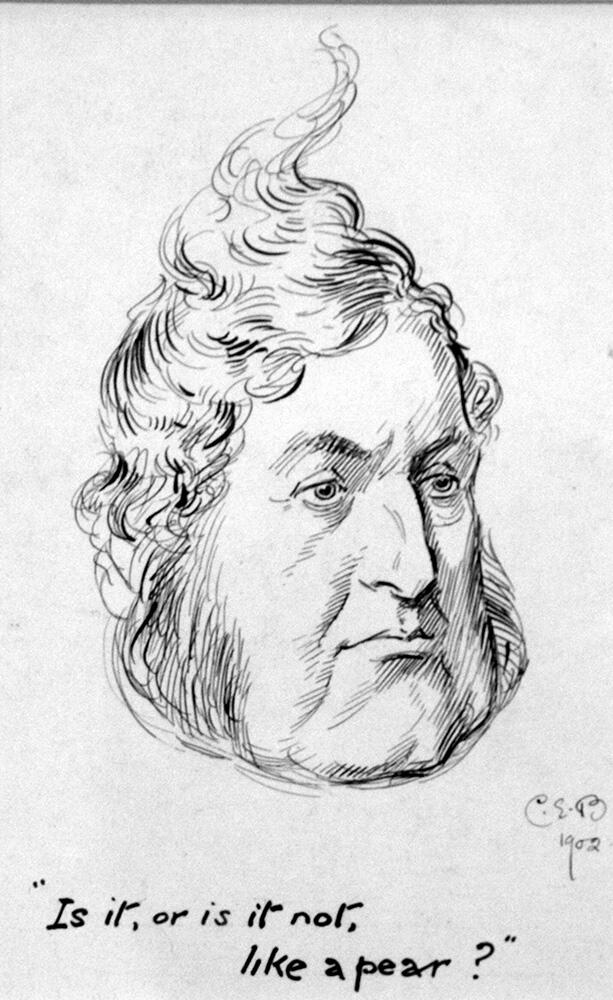 Is It, Or Is It Not, Like A Pear? art by Charles Edmund Brock Is It, Or Is It Not, Like A Pear? art by Charles Edmund Brock
