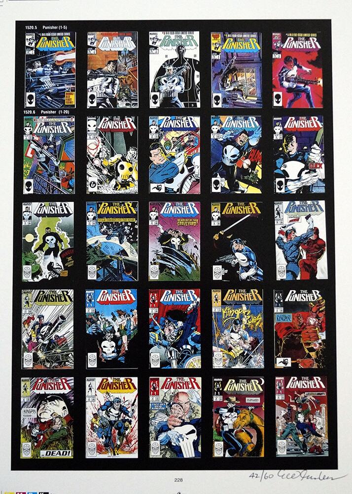 PUBLISHER'S PROOF PAGE: Photo-Journal Guide to Comic Books - The Punisher 1 - 20 by Ernst Gerber, introduction by Stan Lee PUBLISHER'S PROOF PAGE: Photo-Journal Guide to Comic Books - The Punisher 1 - 20 by Ernst Gerber, introduction by Stan Lee