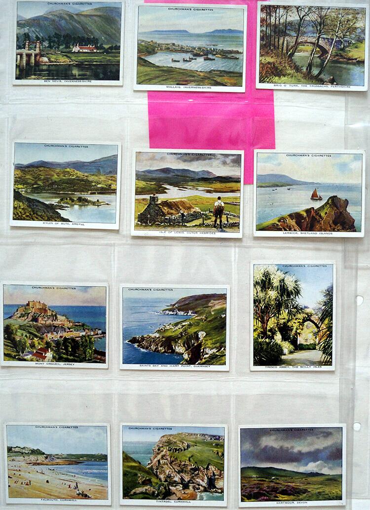 Complete Set of 48 'Holidays In Britain' W. A. & A. C. Churchman Cigarette Cards (1937) Complete Set of 48 'Holidays In Britain' W. A. & A. C. Churchman Cigarette Cards (1937)