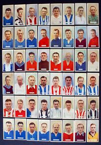 Complete Set of 48 Cigarette Cards: Famous Footballers Complete Set of 48 Cigarette Cards: Famous Footballers