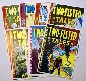 Two-Fisted Tales (24 covers) art by Harvey Kurtzman and 20th Century unidentified artist Two-Fisted Tales (24 covers) art by Harvey Kurtzman and 20th Century unidentified artist