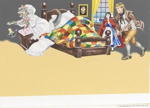 Little Red Riding Hood: Wolf Makes a Quick Exit! art by Ron Embleton Little Red Riding Hood: Wolf Makes a Quick Exit! art by Ron Embleton