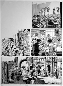 The Prince and the Pauper - Trapped (TWO pages) art by Bill Baker The Prince and the Pauper - Trapped (TWO pages) art by Bill Baker