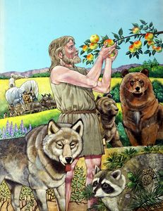 Johnny Appleseed art by Richard Hook Johnny Appleseed art by Richard Hook