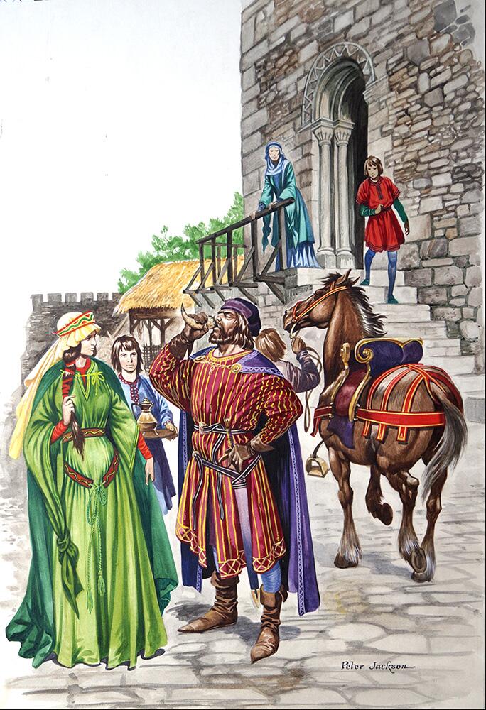 A Norman Lord and Lady art by Peter Jackson A Norman Lord and Lady art by Peter Jackson