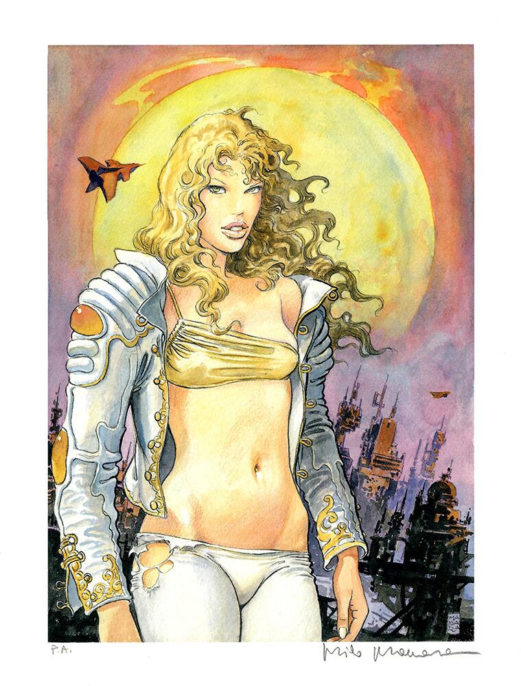Barbarella The Power of The Sun art by Milo Manara Barbarella The Power of The Sun art by Milo Manara