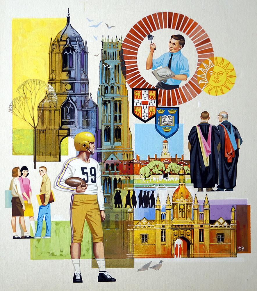 Life at College art by Angus McBride Life at College art by Angus McBride