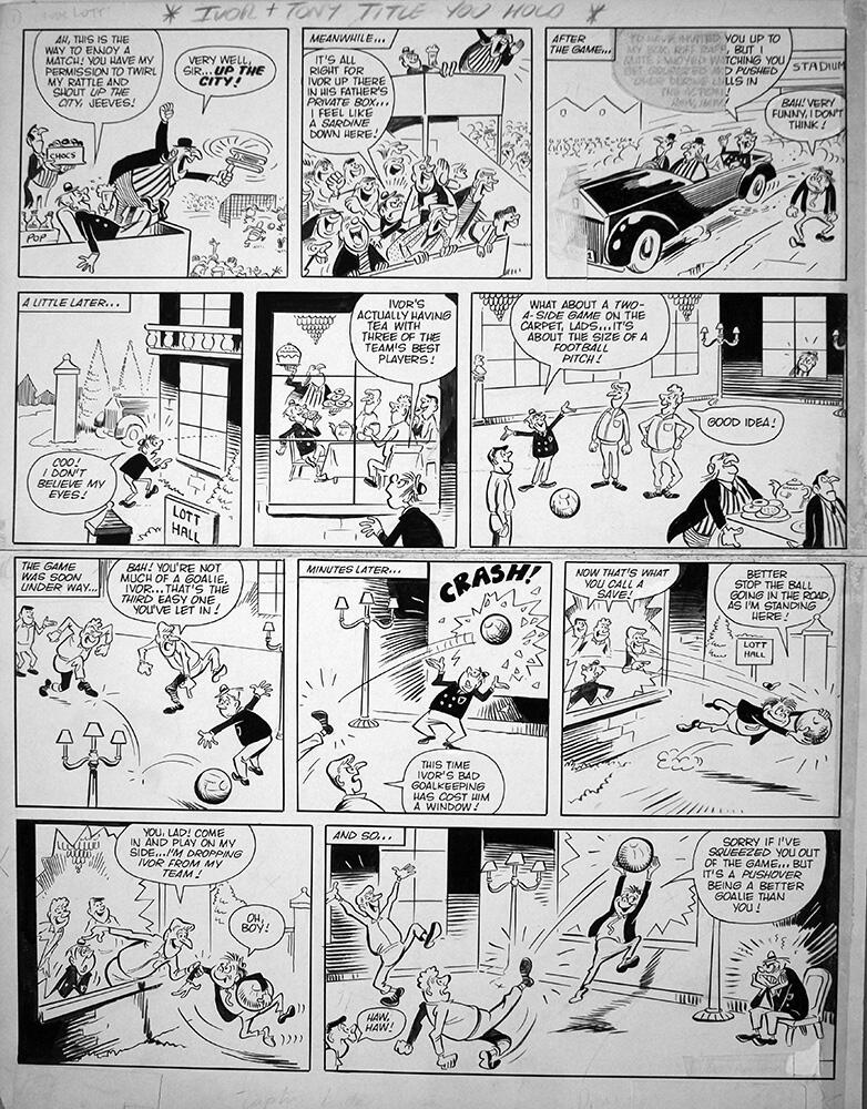 Ivor Lott & Tony Broke - Football Crazy art by Reg Parlett Ivor Lott & Tony Broke - Football Crazy art by Reg Parlett