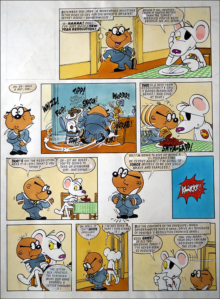 Danger Mouse - Resolutions (TWO pages) art by Arthur Ranson Danger Mouse - Resolutions (TWO pages) art by Arthur Ranson