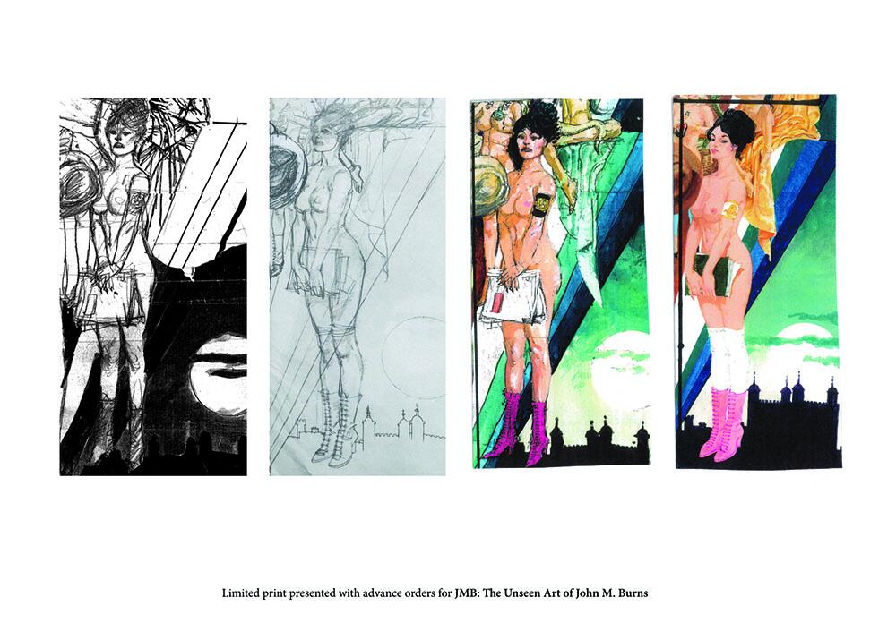 FREE print included with PRE-ORDER only, JMB. The Unseen Art of John M. Burns FREE print included with PRE-ORDER only, JMB. The Unseen Art of John M. Burns